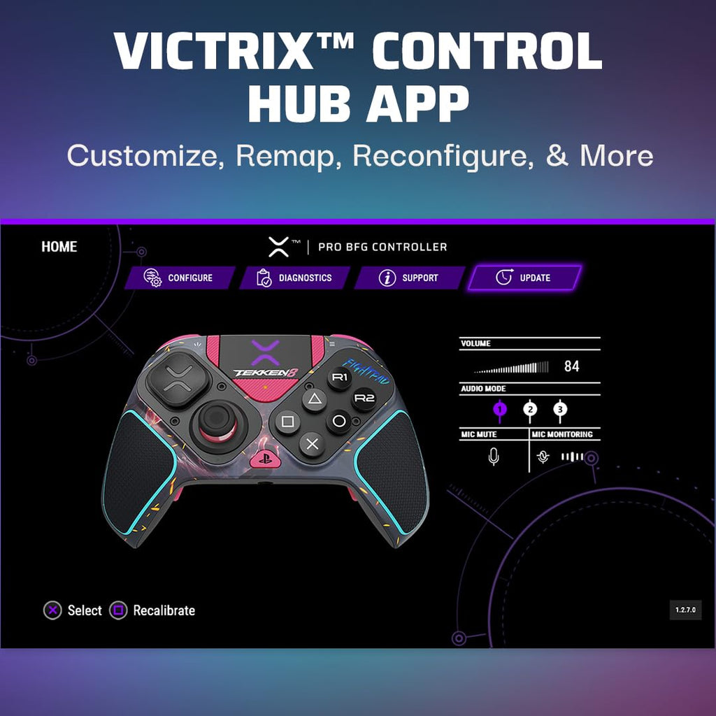 Victrix Pro BFG Wireless Gaming Controller: Tekken 8 Rage Art, PS5, PS4, PC