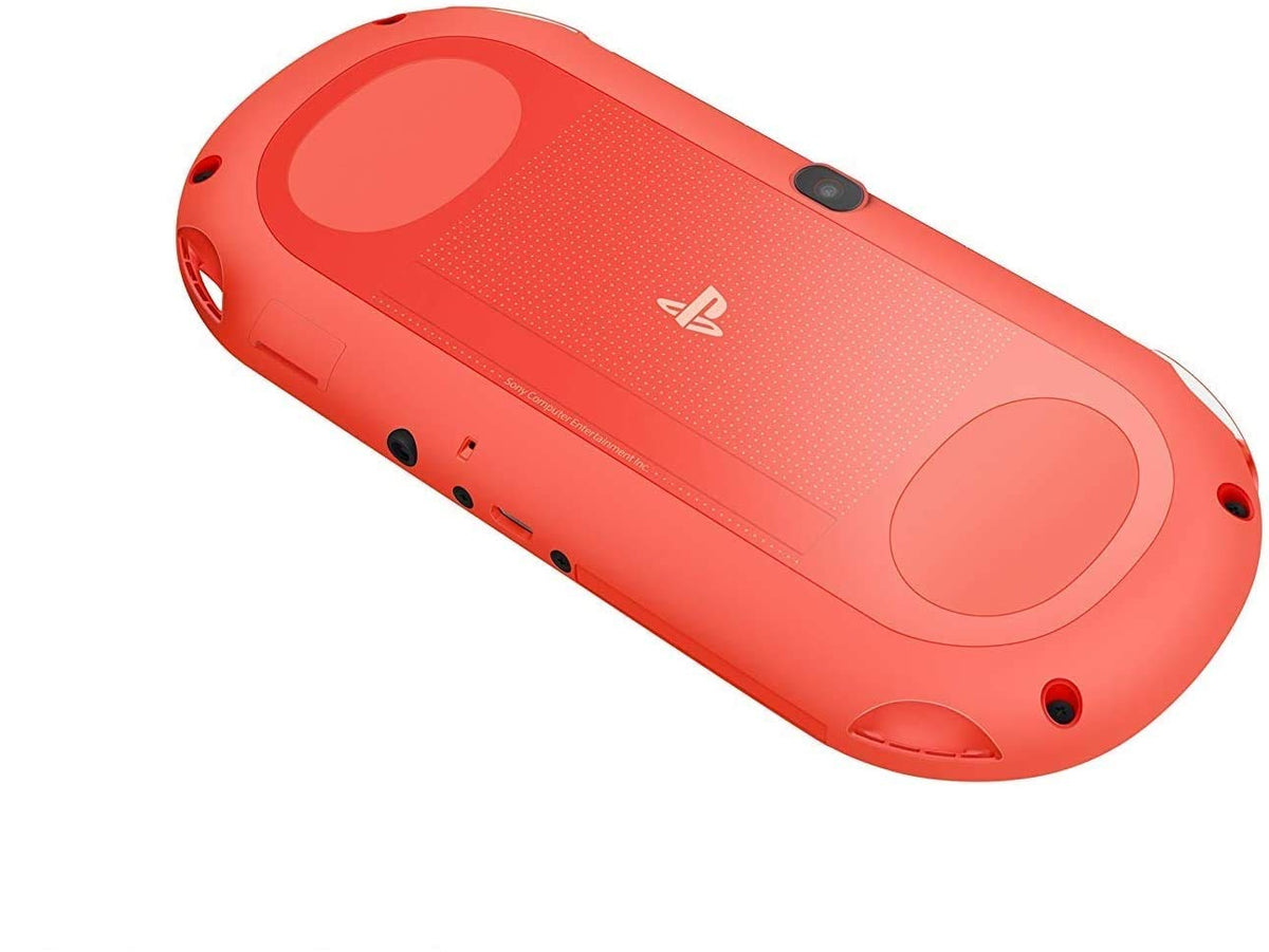 Sony Playstation Vita Wi-Fi 2000 Series with Silicone Joystick Covers and AC Adapter Cable (Orange) (Renewed)