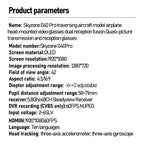 SKYZONE SKY04O Pro FPV Goggles Have a Stunning Miniature OLED Screen, immersive Flight Experience, high-Definition Video Transmission, Adjustable Diopter, Drone Goggles Have Real Scenes