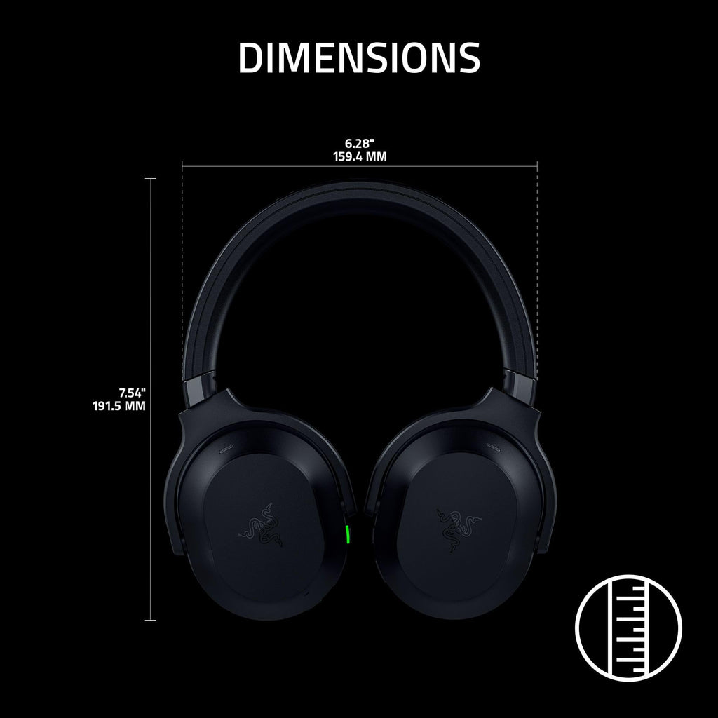 Razer Barracuda V2 Pro Wireless ANC Gaming Headset, 70 Hr Battery, Black