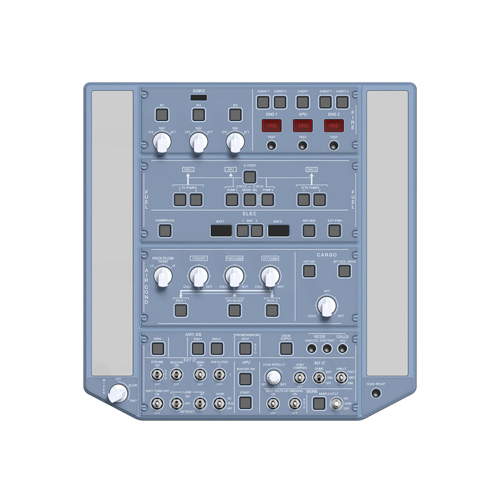 WINGFLEXSIM Flight Simulator A320 Overhead Panel Featuring IRS & Lighting Panels, Overhead Simulation Designed for PC Flight Sim Platforms, Delivering Professional-Level Simulation
