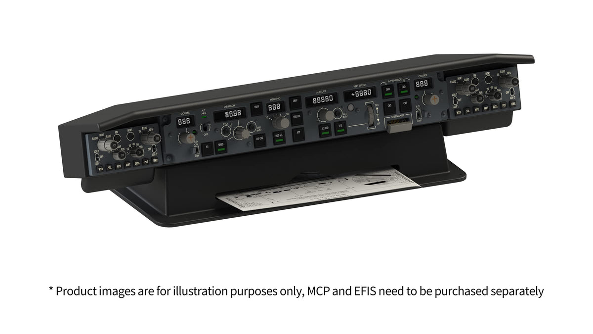 SYDYSOSO Cockpit Simulator 737X Stand, Desktop Mounting Stand for MCP and EFIS Panels, Stable Modular Cockpit Support