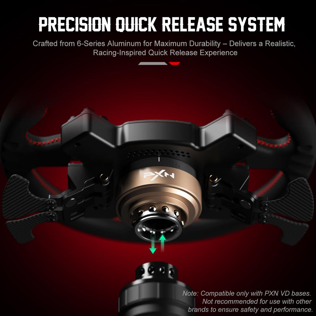 PXN W CS R2 13-Inch PC Sim Racing Steering Wheel