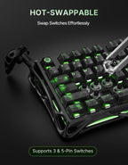 GravaStar Mercury K98 Pro 98 Keys Wireless Mechanical Gaming Keyboard