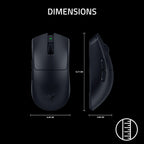Razer Viper V4 Pro Wireless Esports Gaming Mouse, 49g,180Hr Battery, Black