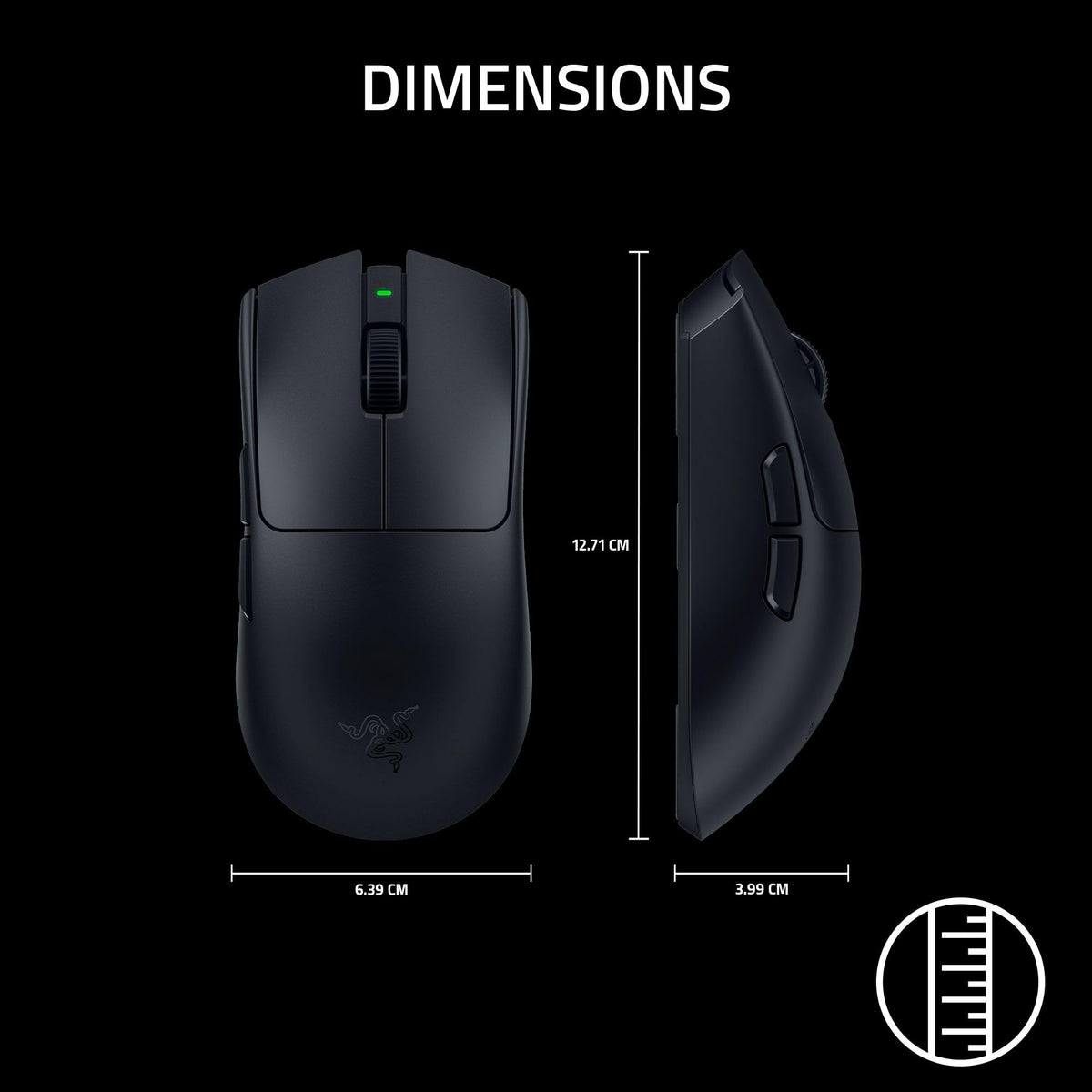 Razer Viper V4 Pro Wireless Esports Gaming Mouse, 49g,180Hr Battery, Black