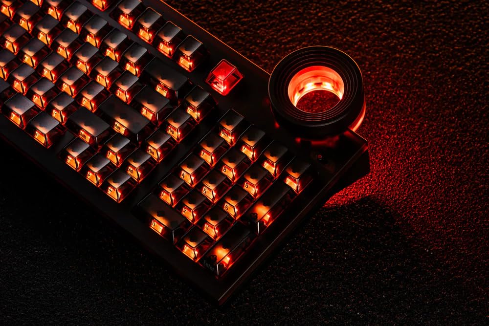 ATM 98 Wireless Custom Silent Mechanical Keyboard, 98 Key Tri-Mode 2.4G Bluetooth Wireless Ergonomic RGB PC Computer Keyboard, Office Accessories, Hotswappable Switch - Night Ink