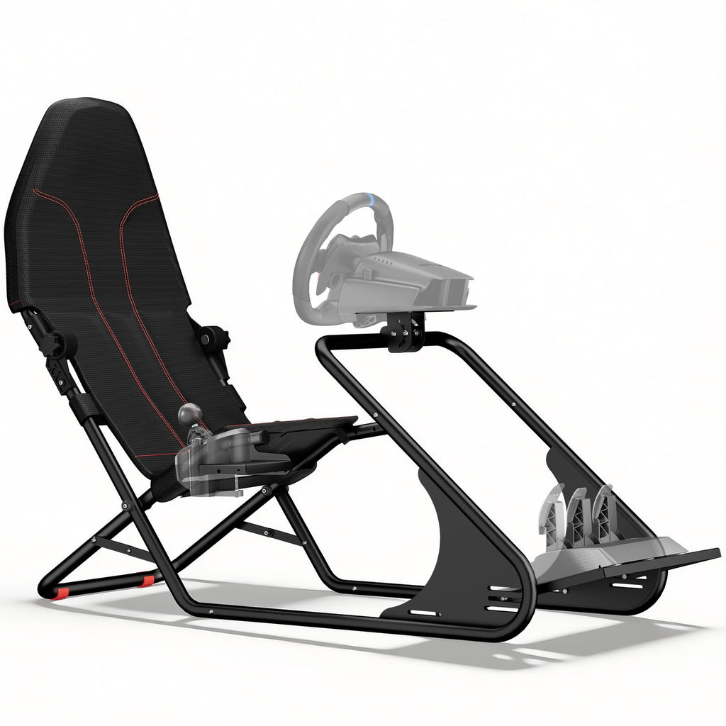 RACGTING Adjustable Racing Simulator Cockpit with Seat for PS5, Xbox & PC