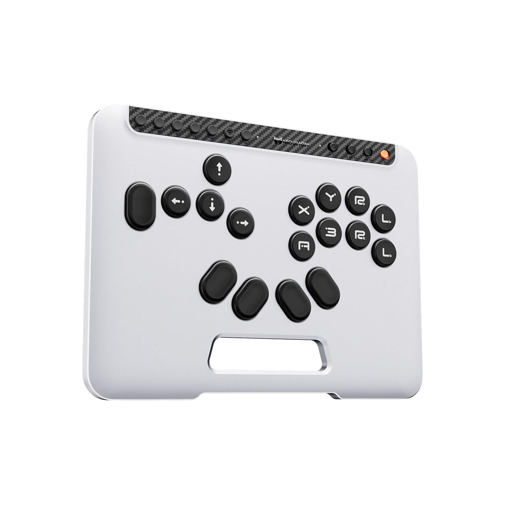 BIGBIG WON Fight Master Leverless Controller for Switch 2/Switch/PC/iOS/Android, All-Button Hitbox Arcade Stick with Bluetooth/2.4G/Wired, Hot-Swappable Fast-Trigger Mechanical Switches, RGB Fight Stick