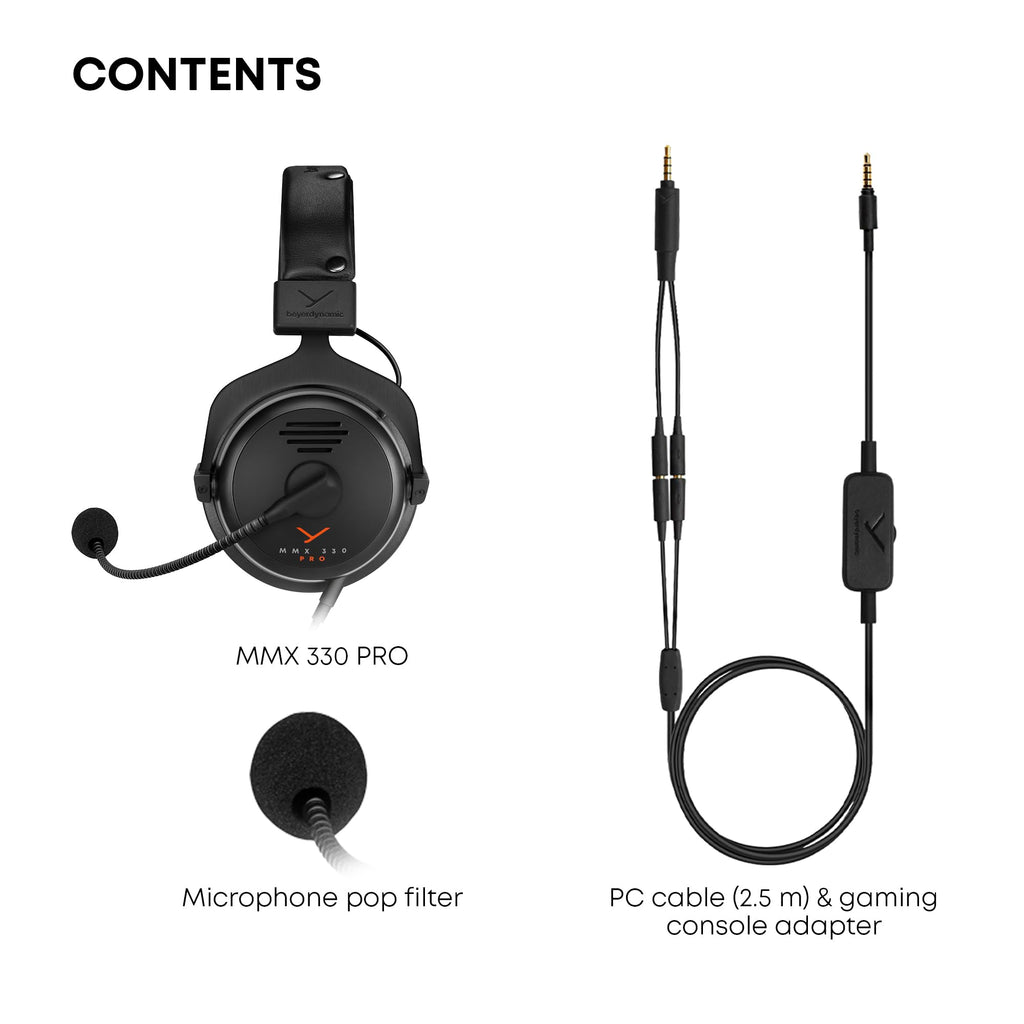 beyerdynamic MMX 330 Pro Wired Open-Back Gaming Headset, Condenser Mic