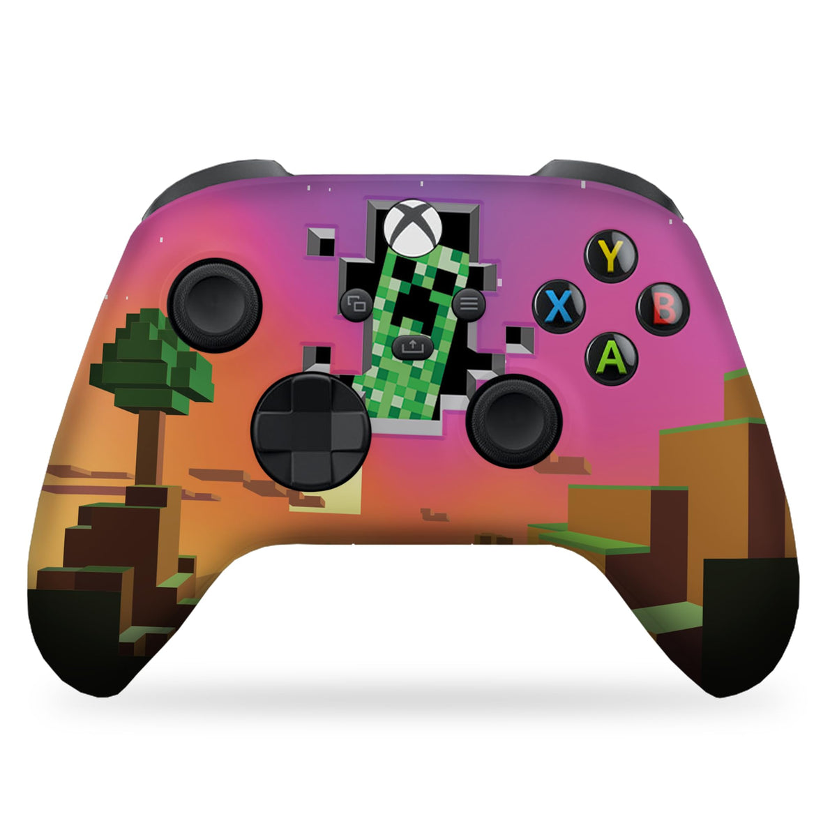 MineCrafft World Video Game Modded Custom X-box Controller Wireless