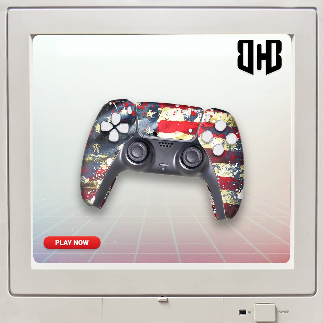 Tatterred Flag Custom PS-5 Controller Wireless for Play-Station 5 Console