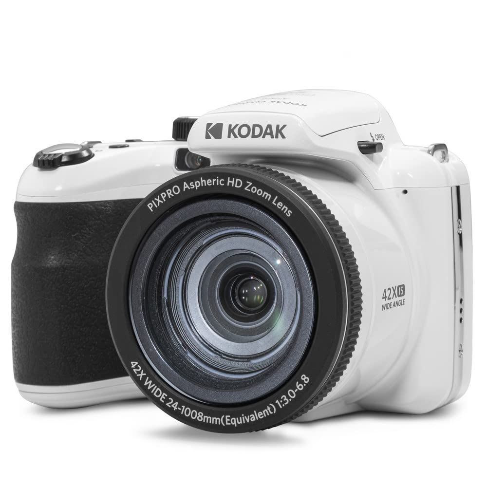 KODAK PIXPRO AZ425 20MP Digital Camera, 42x Optical Zoom, OIS, White