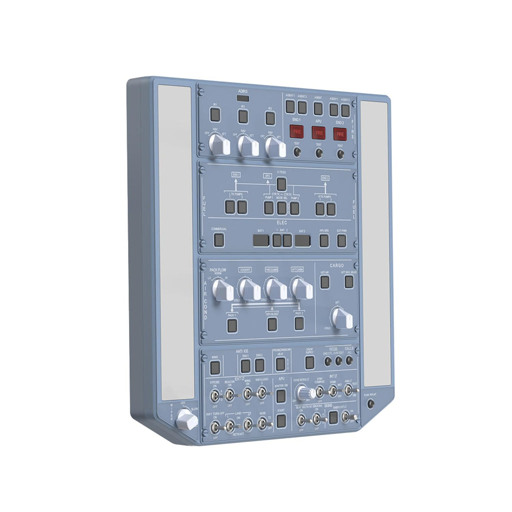 WINGFLEXSIM Flight Simulator A320 Overhead Panel Featuring IRS & Lighting Panels, Overhead Simulation Designed for PC Flight Sim Platforms, Delivering Professional-Level Simulation