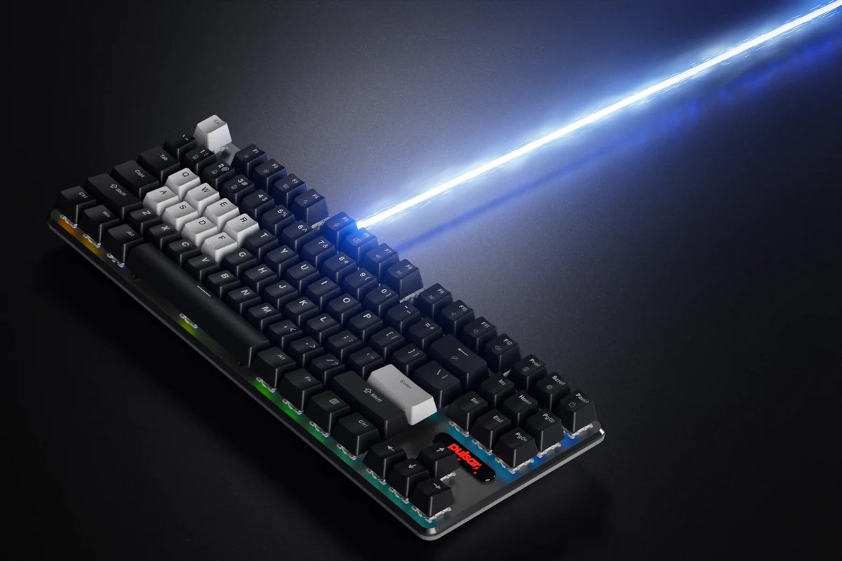 Pulsar Gaming Gears PCMK2HE TKL Gaming Keyboard, 80%, ANSI, Black