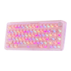 KiiBoom Phantom81 V4 Acrylic Semi-Translucent Mechanical Keyboard, Creamy Gasket, 75% Wireless Gaming Keyboard with 8000mAh Battery, RGB Backlits, Hot Swap, Shine Through, NKRO, Win/Mac (Black)
