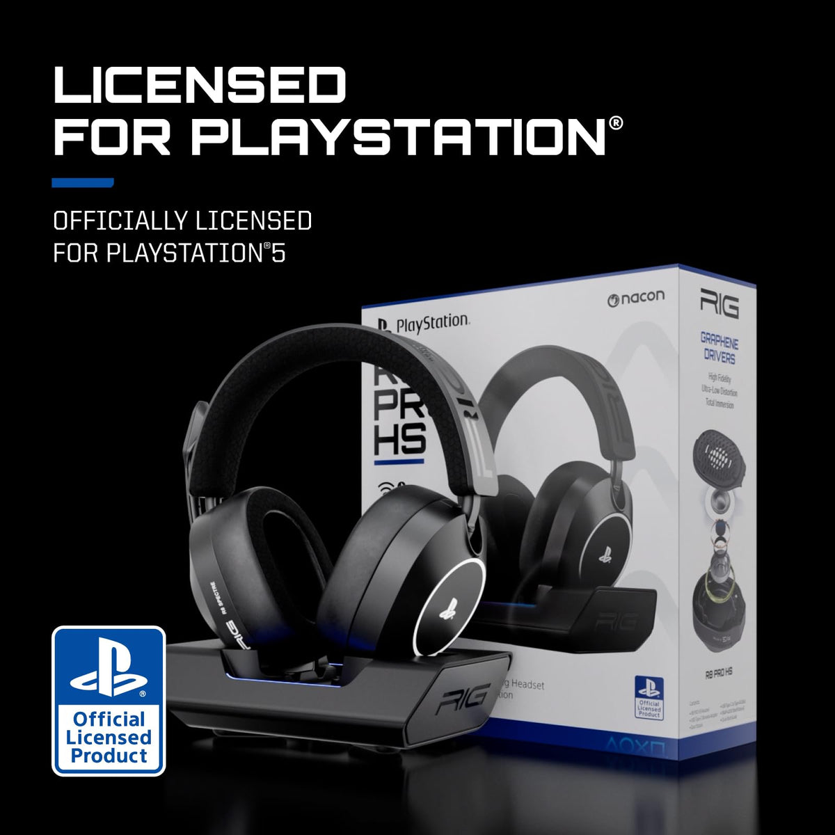 RIG R8 SPECTRE PRO HS Dual Wireless Gaming Headset for PlayStation and PC