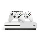 Microsoft Xbox One S Two-Controller Bundle 4K 1TB HDD White (Renewed)