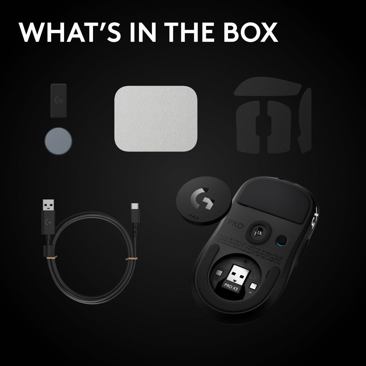 Logitech G PRO X3 SUPERSTRIKE Gaming Mouse - Black