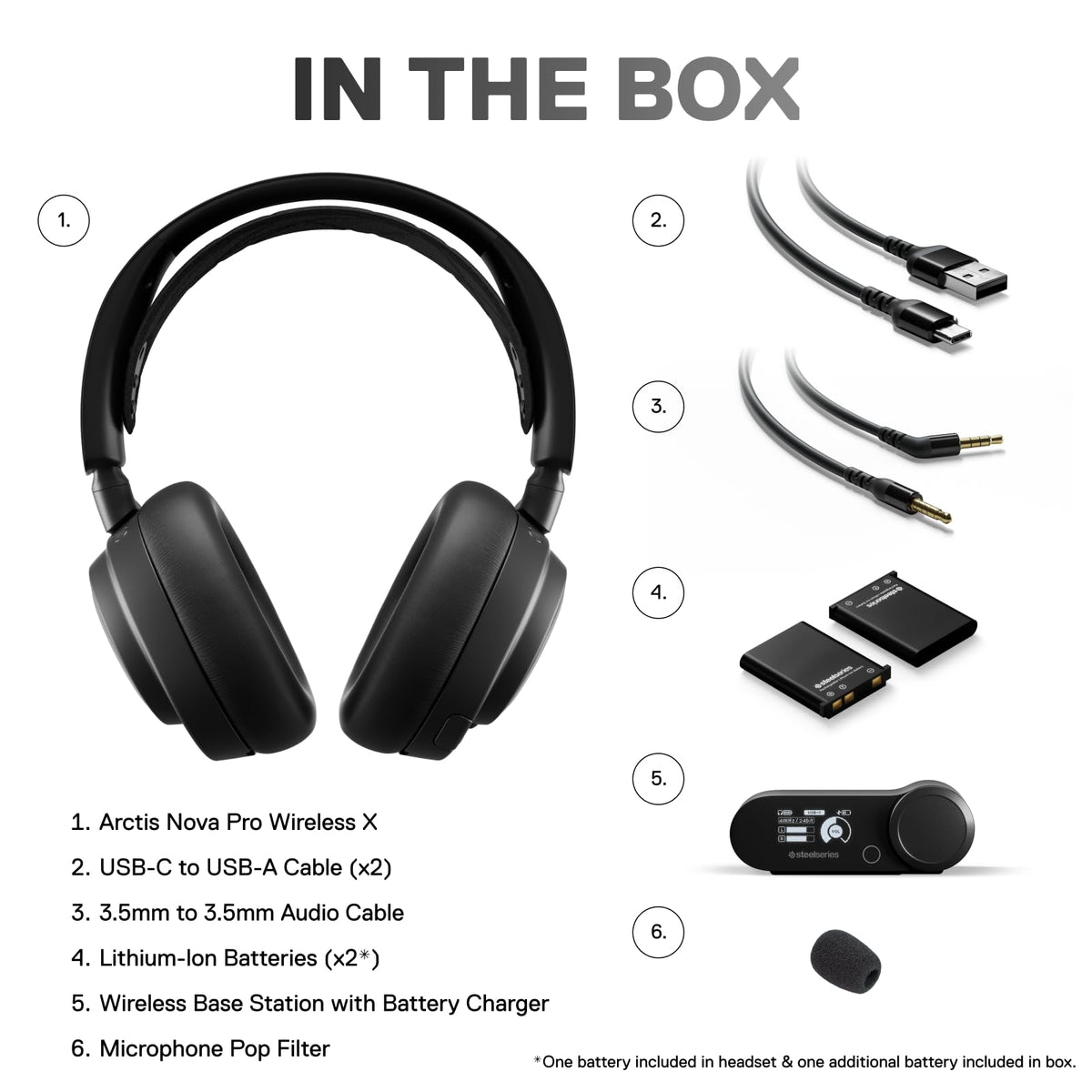SteelSeries Arctis Nova Pro Wireless Multi-System Gaming Headset - Black