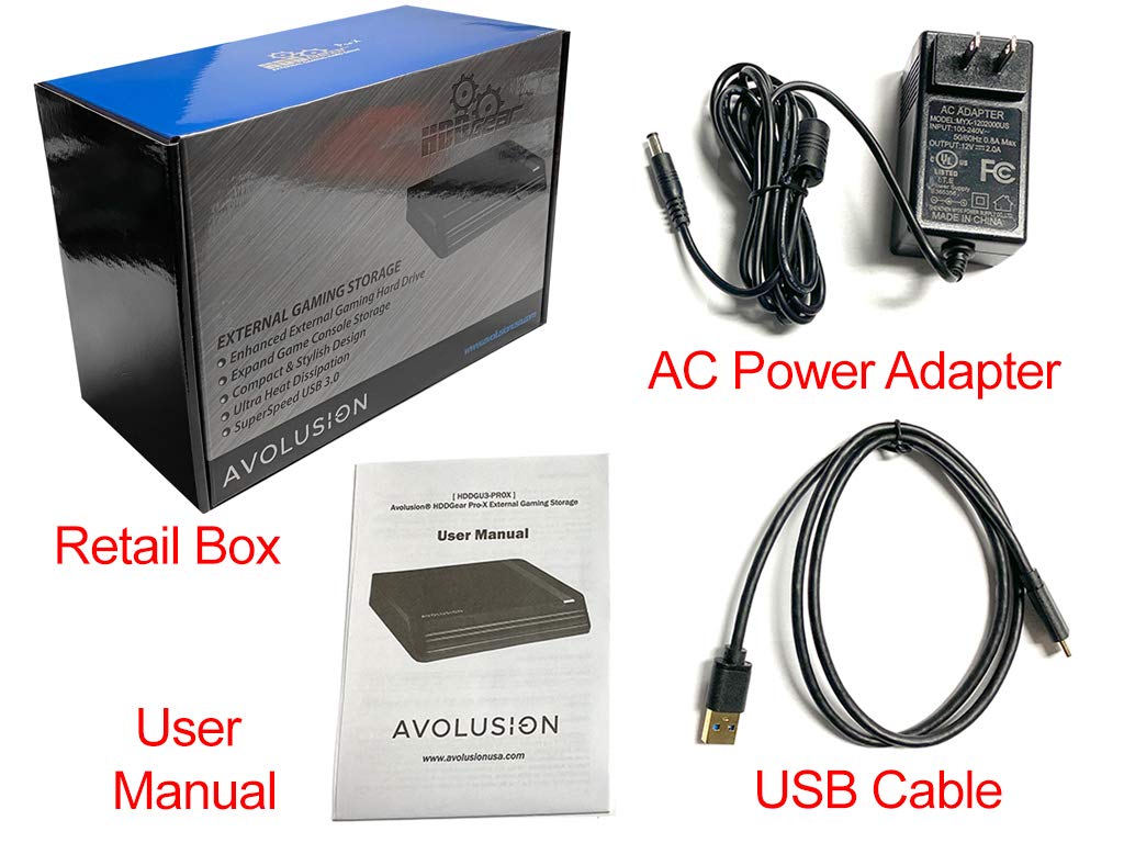 Avolusion PRO-X 6TB USB 3.0 External Gaming Hard Drive for PS5/PS4 Game Console - 2 Year Warranty (Renewed)