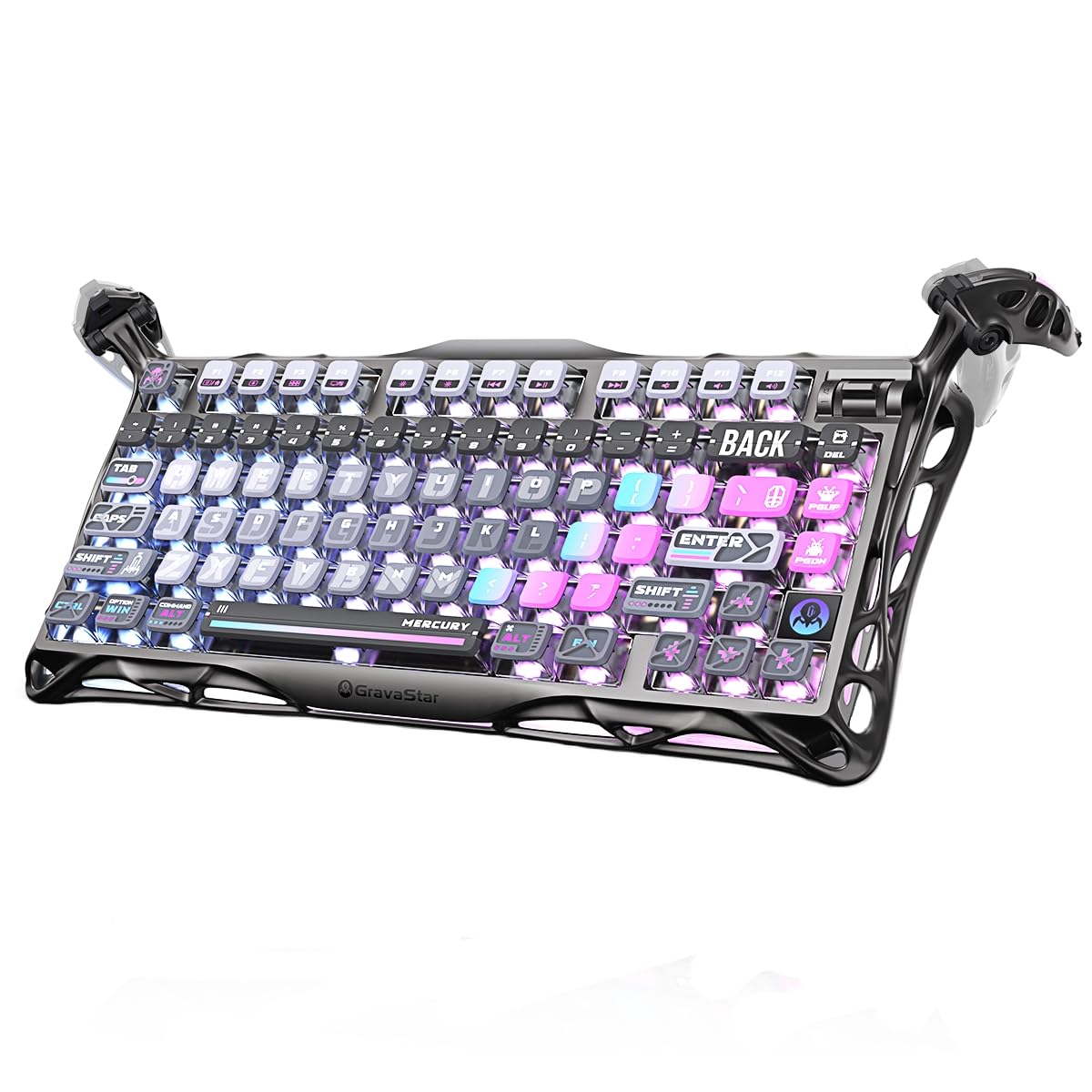 GravaStar Mercury K1 Pro 75% Wireless Mechanical Gaming Keyboard, Hot-Swap