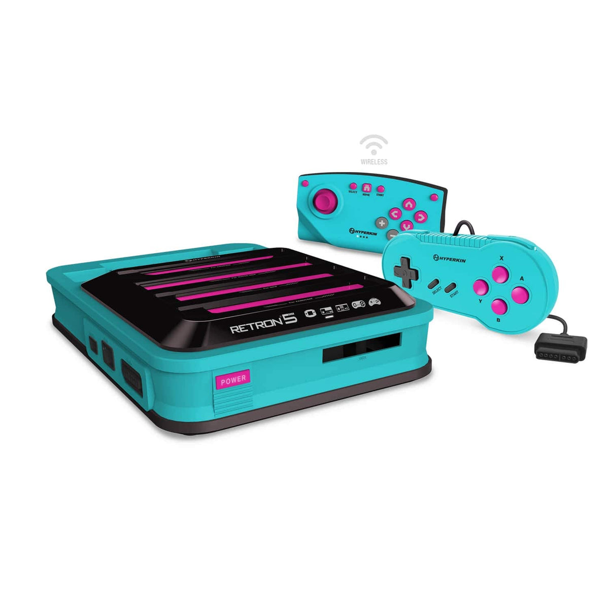 Hyperkin RetroN 5 HD Retro Gaming Console HDMI Hyper Beach Turquoise