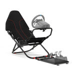 DIWANGUS Foldable Racing Simulator Cockpit with Seat & Monitor Stand