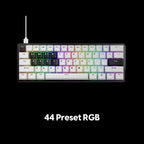Pulsar Gaming Gears PCMK3HE Gaming Keyboard, 60%, ANSI, White
