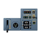 WINGFLEX Flight Simulator Controls A320 Gear Manage Panel Landing Gear Panel Autobrake & Landing Gear, Hall-Effect Sensor Handle, Integrated Aviation Clock Display, Circular Hydraulic Pressure Display, Flight Simulation Designed for PC