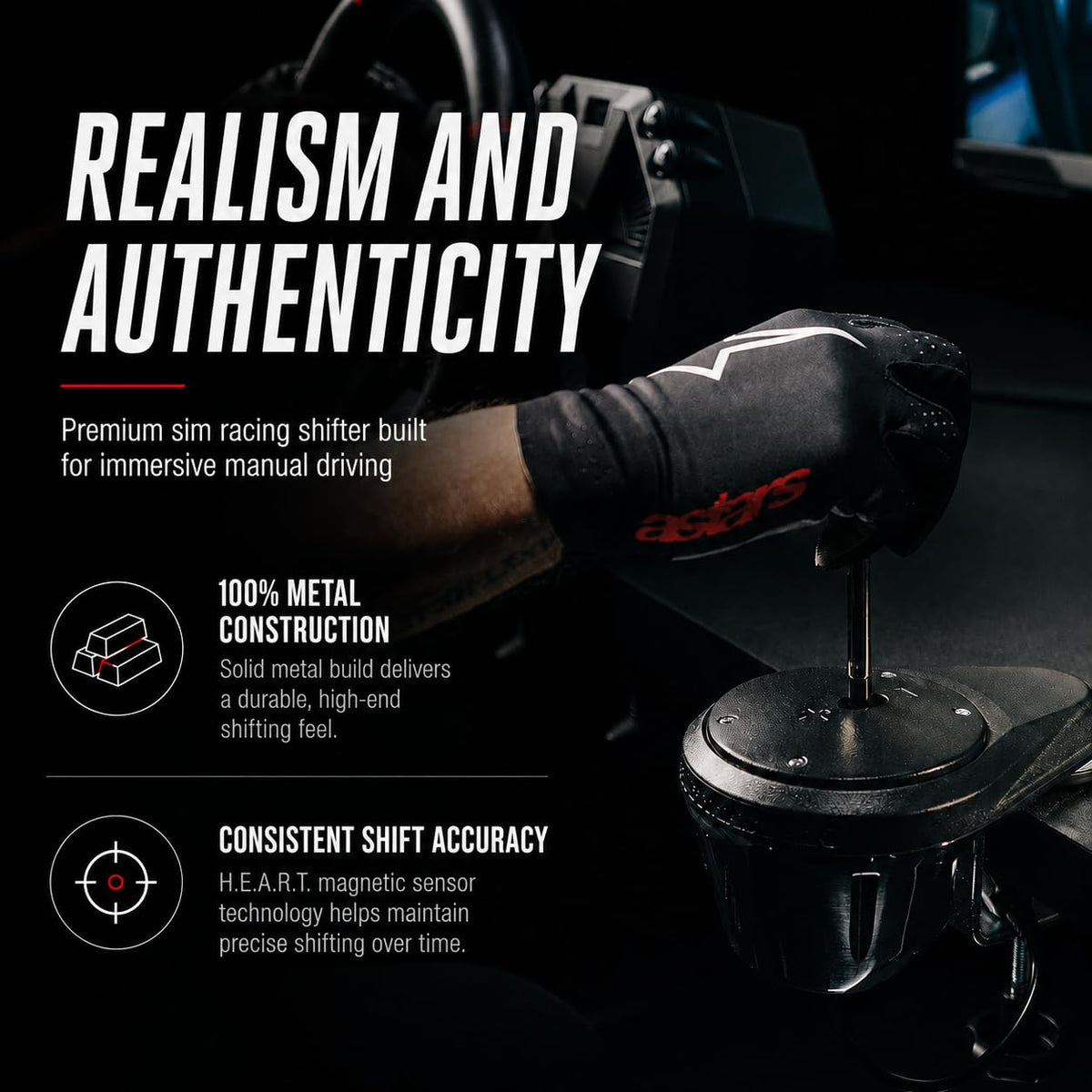 Thrustmaster TH8A Shifter, H-Pattern & Sequential Add-On - PS5, XBOX & PC