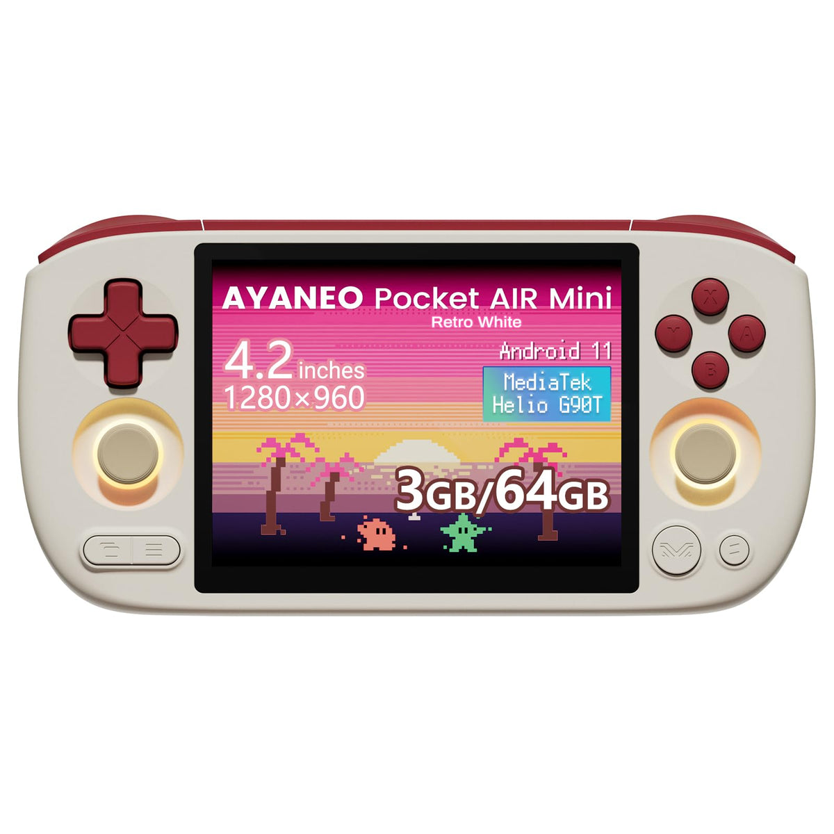 AKNES AYANEO Pocket AIR Mini Retro Handheld Game Console, 3G+64G