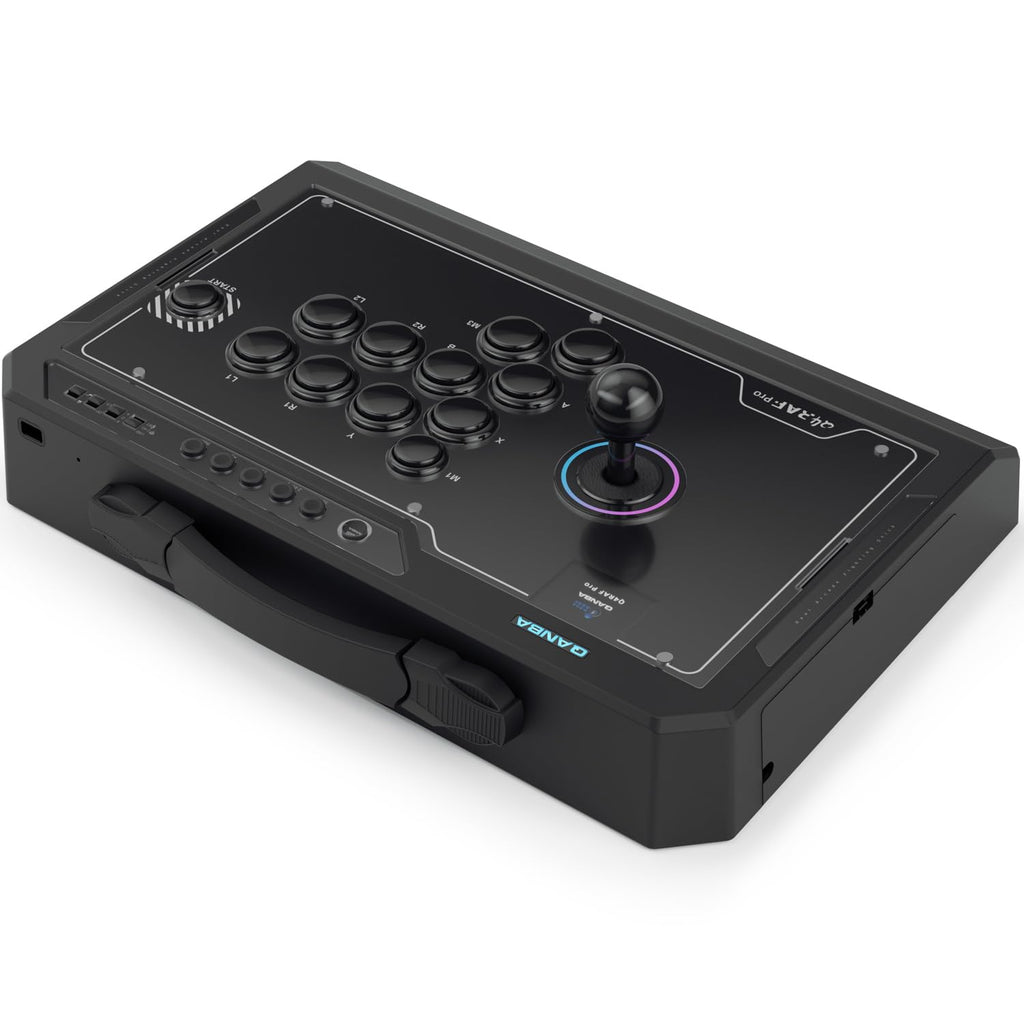 qanba Q4 Pro 8K Arcade Fight Stick, Wireless Arcade Stick Joystick for PC, Tournament Fighting Game Controller, Black