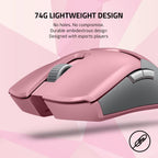 Razer Viper Ultimate Lightweight Wireless Gaming Mouse & RGB Charging Dock: Hyperspeed Wireless Technology - 20K DPI Optical Sensor - 78g - Optical Mouse Switch - 70 Hr Battery - Quartz Pink
