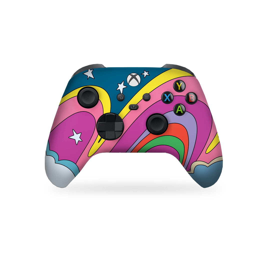 Psychedelic Mushrooms Customised Wireless Controller by BCB. Original X-box Controller Compatible with X-box One/Series X & S Console. Customized with Water Transfer Printing (Not a Skin)