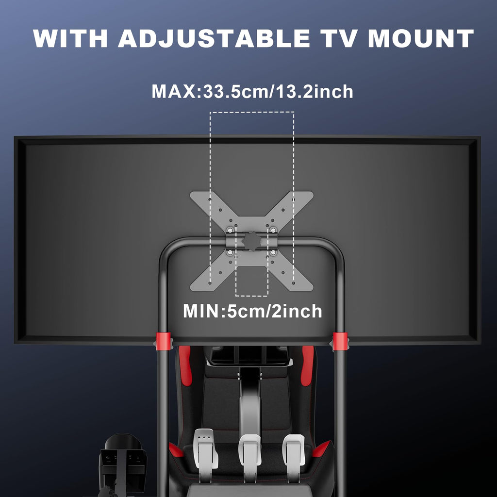 DIWANGUS Racing Simulator Cockpit with Formula-Style Seat & Monitor Mount