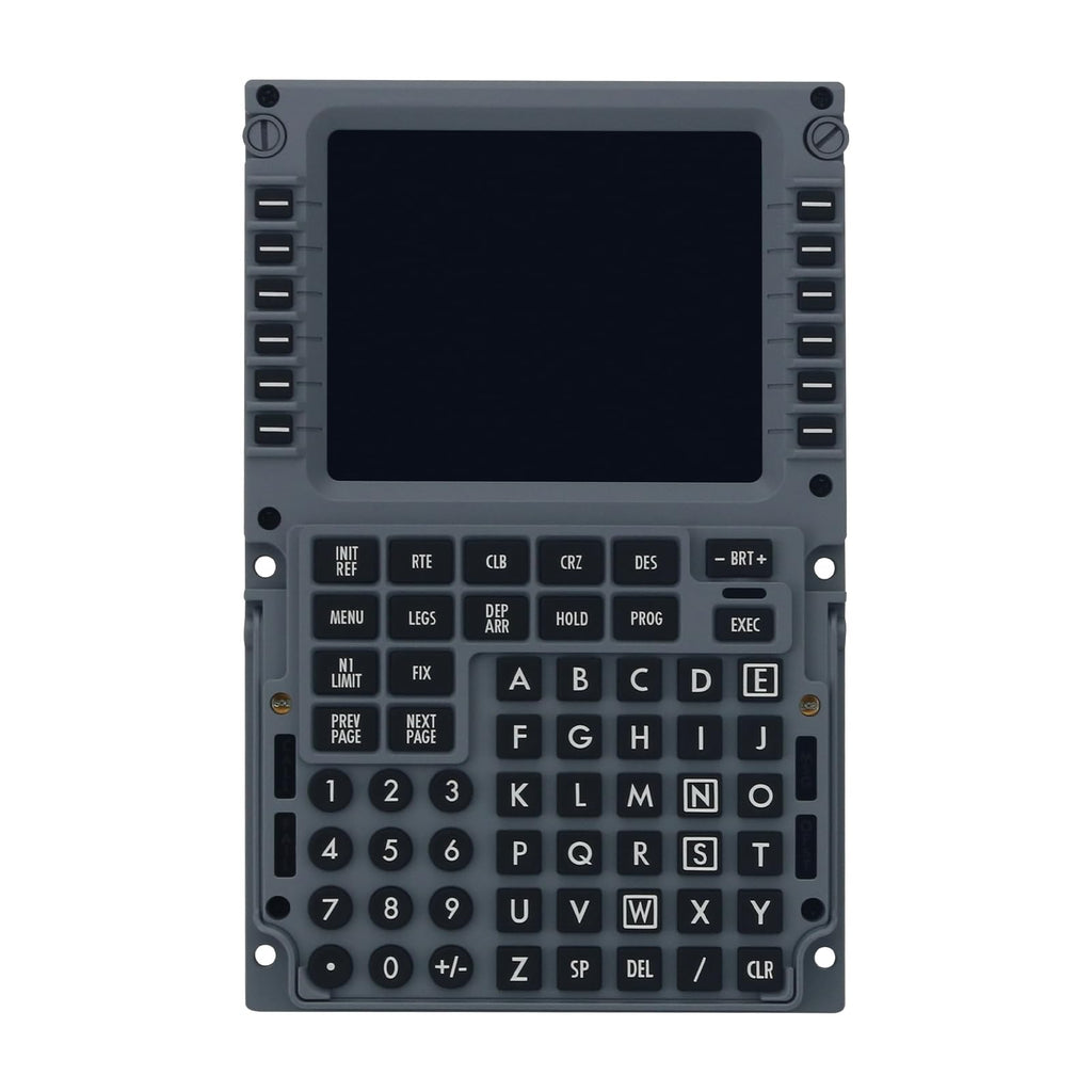 MiYee WINGFLEX B737CDU Flight Simulator Control Display Panel Unit Game Simulator Flight Simulation Peripherals Panel Route Control Plug-and-Play with Realistic Experience