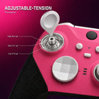 BIXIONGGOUGOU DIY Customized Elite Series 2 Controller Compatible with Xbox Elite Series 2 Controller, Wireless Gaming Controller Compatible for Xbox Series S/X, Xbox One - Candy Pink