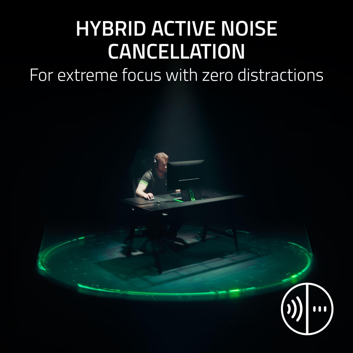 Razer BlackShark V3 Pro Wireless ANC Gaming Headset for Xbox: Full Band Mic - 50mm Drivers - 2.4 GHz, Bluetooth, USB, 3.5mm - Works with PC, Mac, PS5, Nintendo Switch - Black (Renewed)
