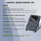 SYDYSOSO Cockpit Simulator Flight Simulator Control Display Unit A320 MCDU