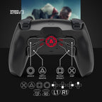 AimControllers Compatible with P-S5 Console & PC | Custommade Wireless Gaming Controller with 4 Back Remappable Paddles | Gaming Accessories Electronics- Black Matte