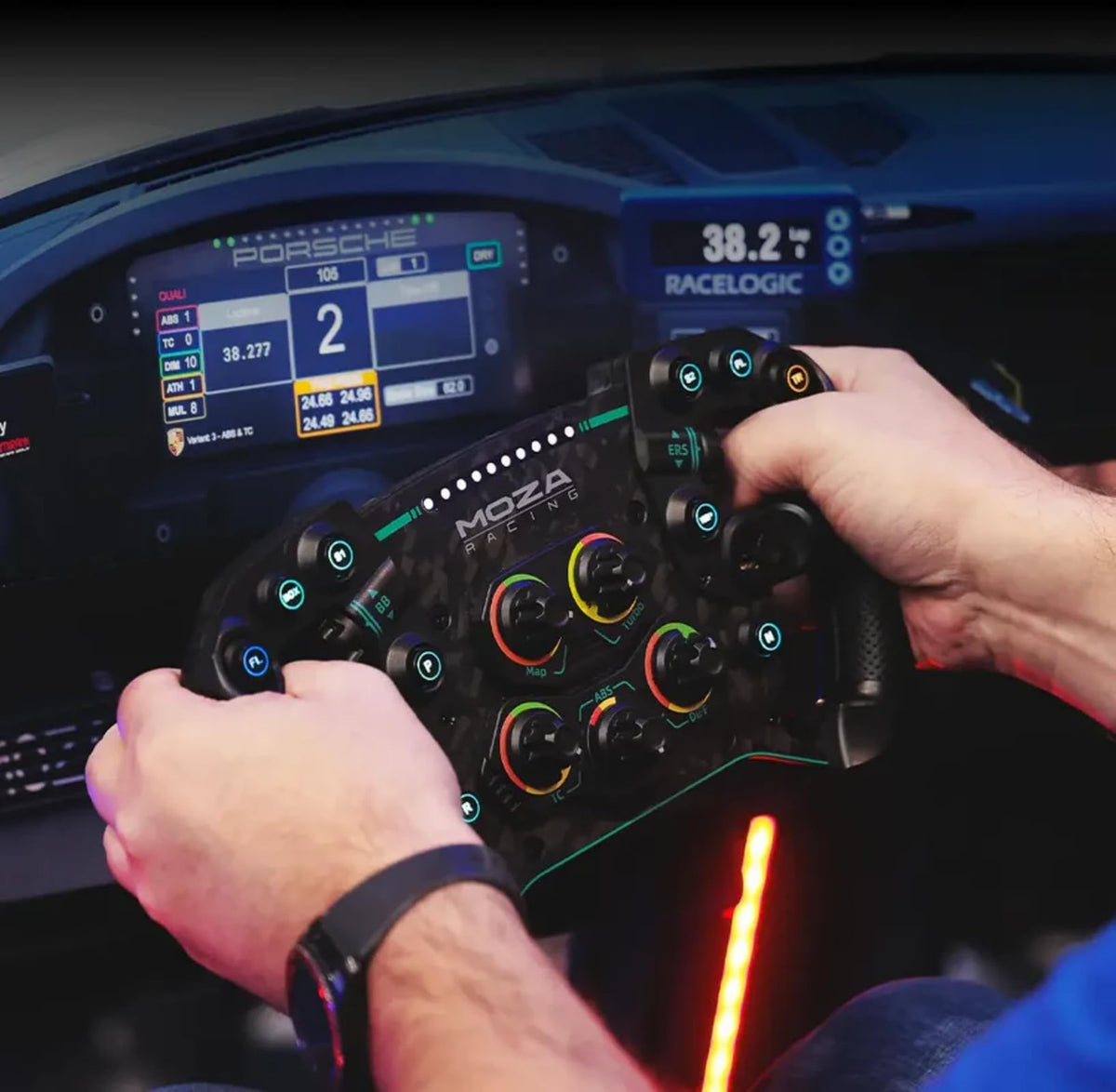 MOZA GS V2P GT Steering Wheel 300mm Racing Wheel Simulator