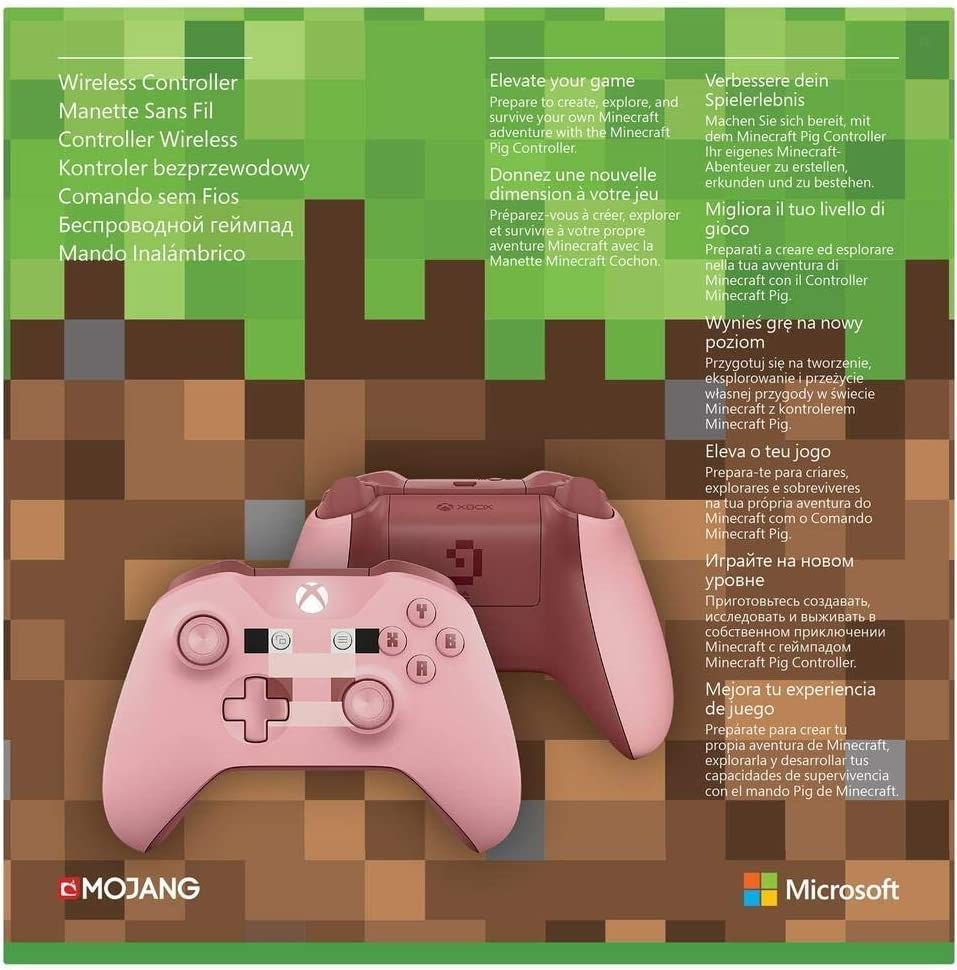 MICROSOFT Xbox ONE/PC Controller Wireless Minecraft Pig Pink Special Limited Edition [EU Import]