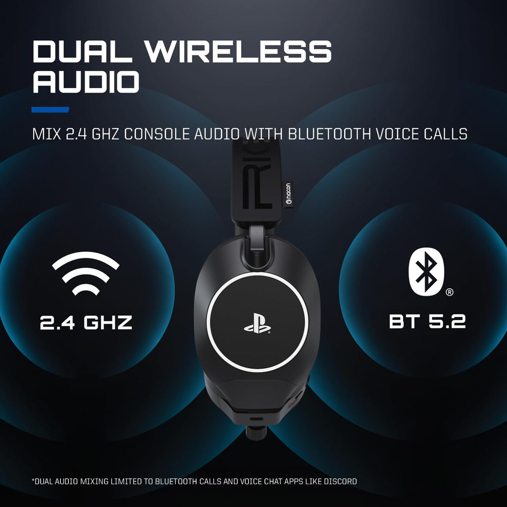 RIG R8 SPECTRE PRO HS Dual Wireless Gaming Headset for PlayStation and PC