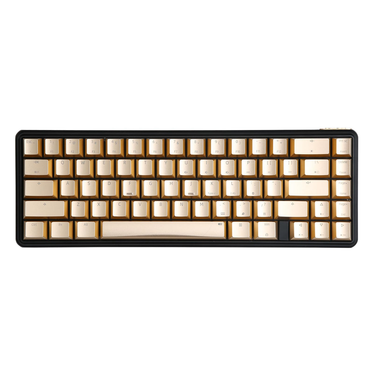 IROK CD67 RGB Portable 60% Gaming Keyboard with Full Metal Enclosure, hot-swappable red switches with Customizable backlighting, Wired Mechanical Keyboard for Windows PC Gamers