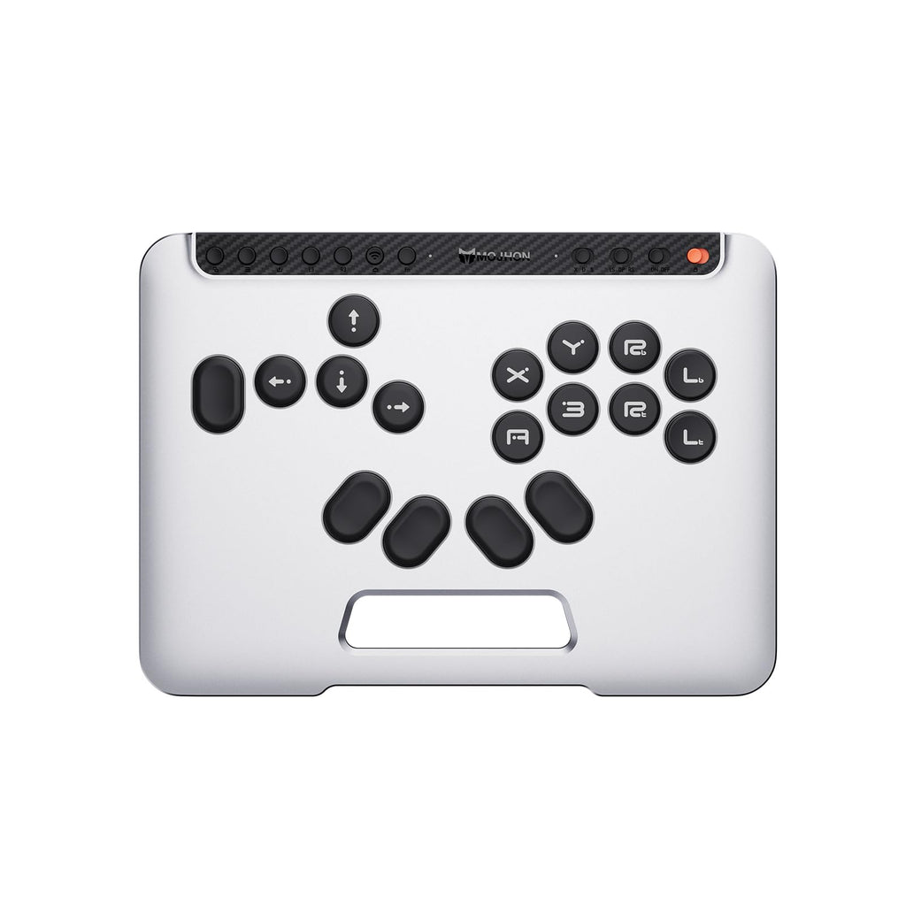 BIGBIG WON Fight Master Leverless Controller for Switch 2/Switch/PC/iOS/Android, All-Button Hitbox Arcade Stick with Bluetooth/2.4G/Wired, Hot-Swappable Fast-Trigger Mechanical Switches, RGB Fight Stick