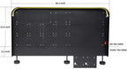 Meza - Cockpit Simulator Panel Kit, Pre-Cut Flight Sim Mounting Set Compatible with Logitech Yoke, Throttle Quadrants, Honeycomb Yoke and Logitech Flight Panels, LED Light Bar, 30 x 20 x 4 Inch