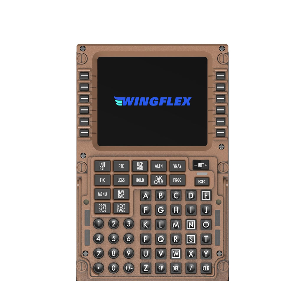 MiYee WingFlex B777CDU Flight Simulator Control Display Panel Unit Game Simulator Flight Simulation Peripherals Panel Route Control Plug-and-Play with Realistic Experience