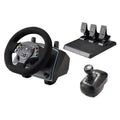 DOYO Gaming Steering Wheel with Pedals and Shifter, 1080° Racing Wheel with Hall Effect Pedals and Paddle Shifters, Vibration Feedback Steering Wheel Compatible with PC/PS4/Xbox One/Xbox Series X|S/PS3/Switch
