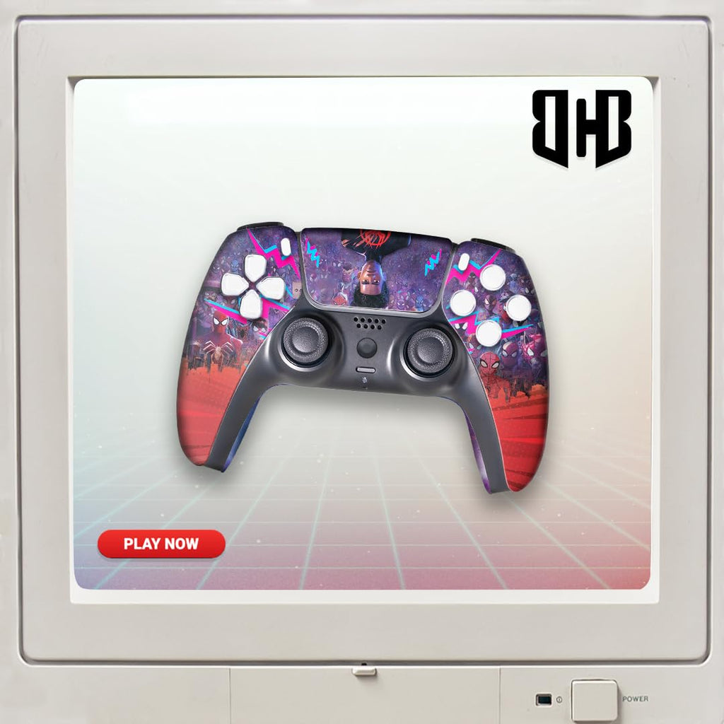 Miles Moraales Spiiderverse Custom PS-5 Controller Wireless